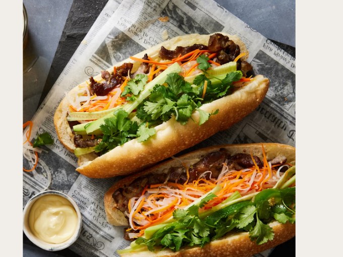 Vietnamese bánh mì sandwiches