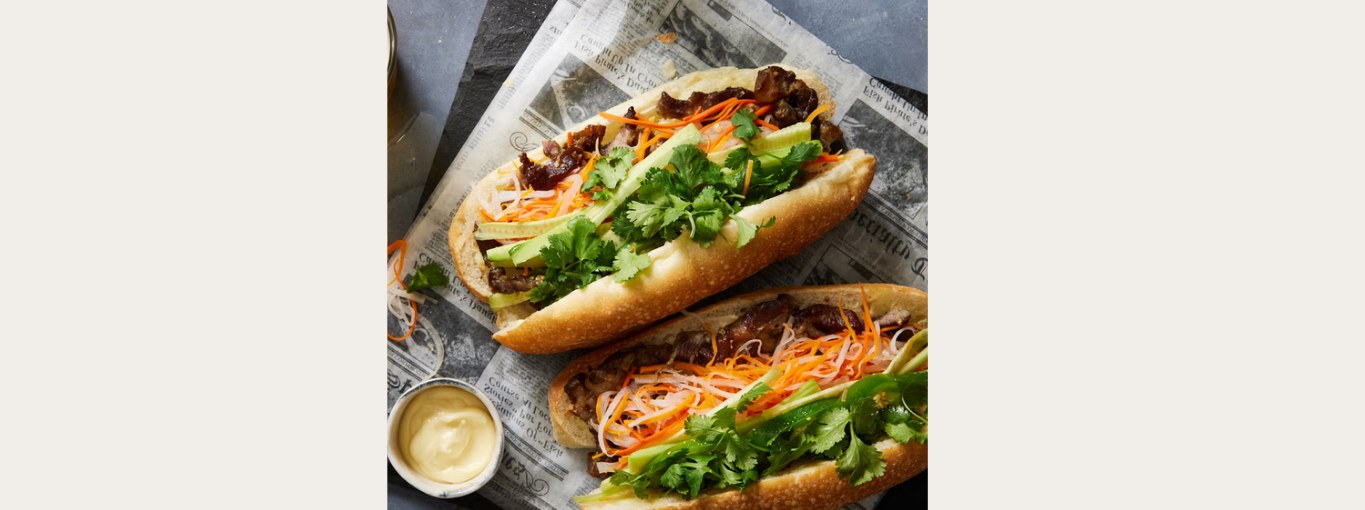 Vietnamese bánh mì sandwiches
